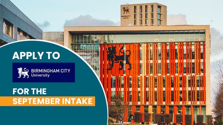 Apply to Birmingham City University for September 2025 Intake