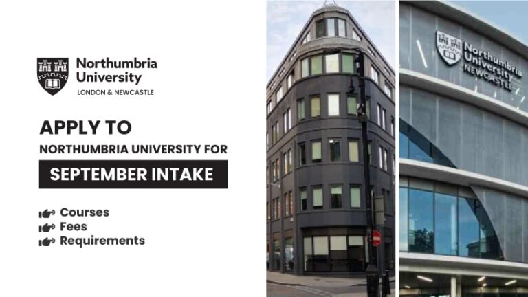 Apply with Confidence to Northumbria University for September Intake