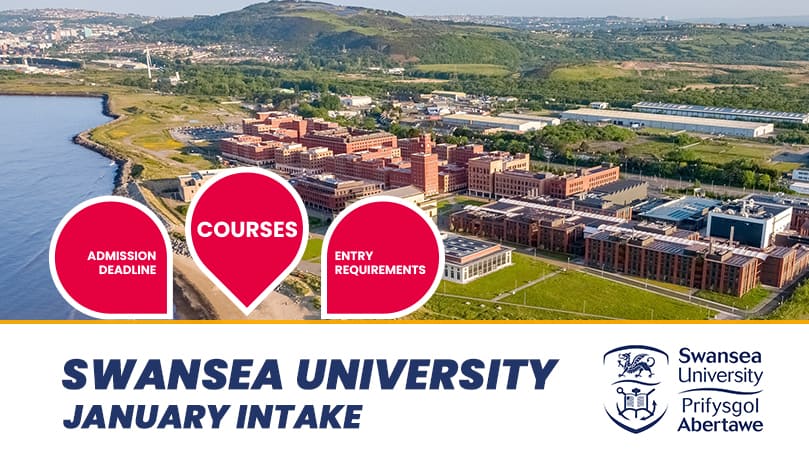 Swansea University January 2026 Intake Courses, Deadline & Requirements
