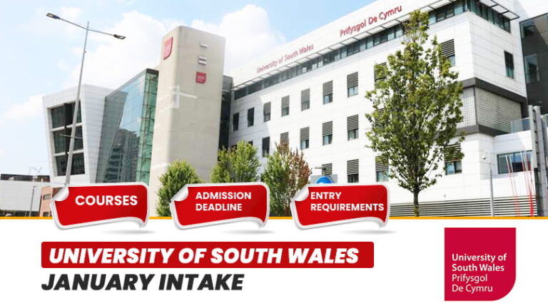 University-Of-South-Wales-January-Intake-Fees-Deadline