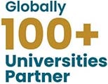 100+ partner universities icon