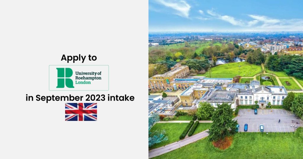 University of Roehampton London in September 2024 Intake