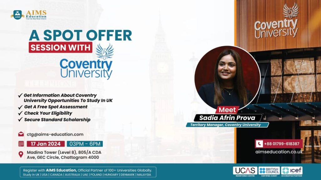A Spot Offer Session with Coventry University