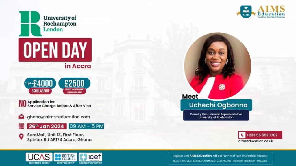 University of Roehampton Open Day in Accra