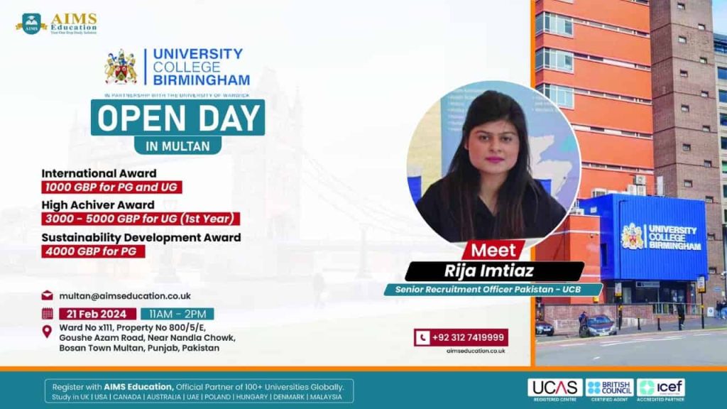 University College Birmingham Open Day in Multan