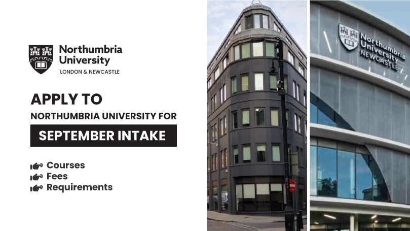 Apply to Northumbria University for September Intake 1