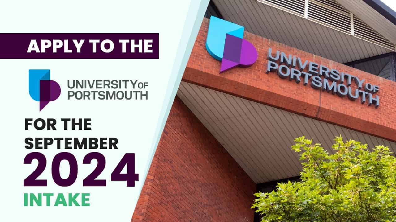 Apply to the University of Portsmouth for the September 2024 Intake