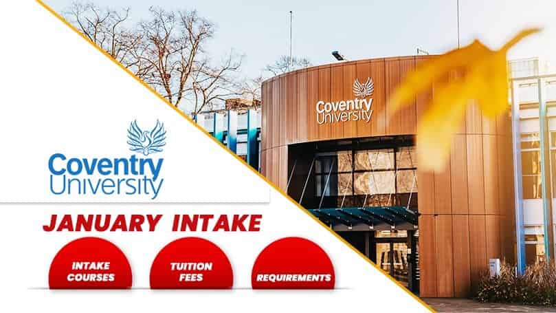 Coventry University January 2025 Intake Courses, Fees & Requirements