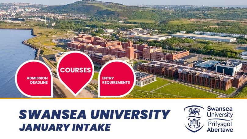 Swansea University January Intake Courses, Deadline & Requirements