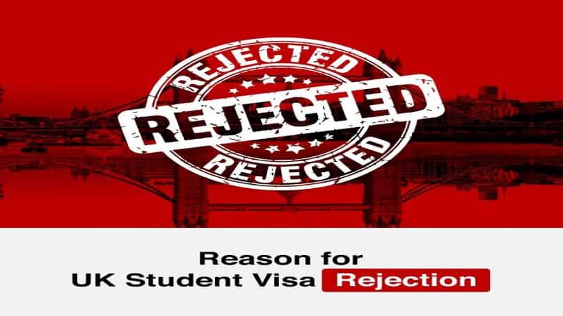 UK Student Visa Rejection reasons