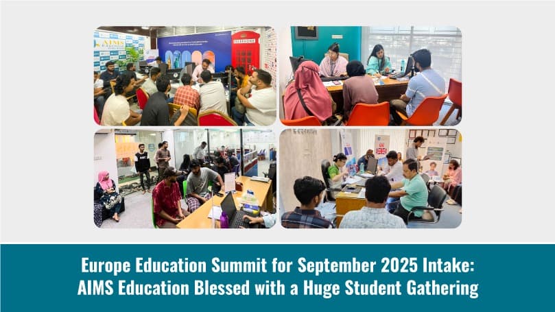 Europe Education Summit for September 2025 Intake: AIMS Education Blessed with a Huge Student Gathering