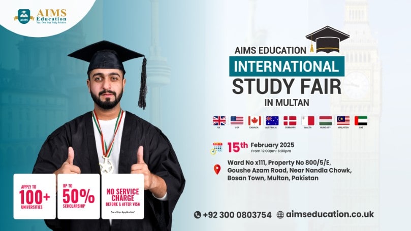 AIMS International Study Fair in Multan