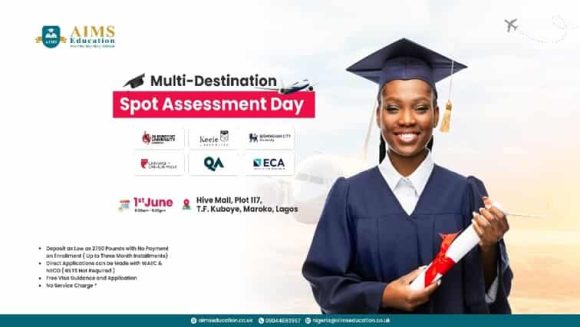 Multi-Destination Spot Assessment Day in Lagos